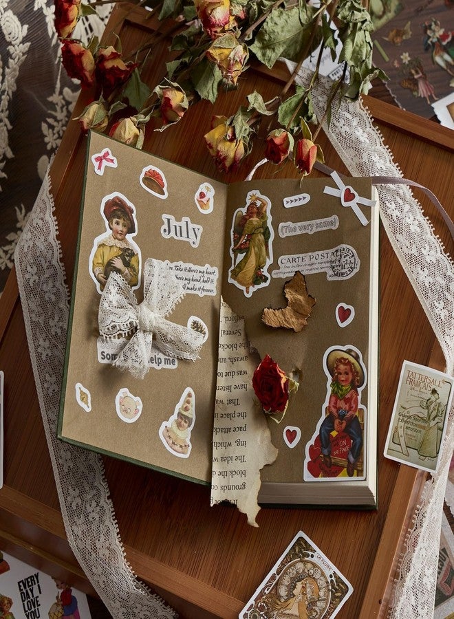 DD Retails Vintage Decorative Sticker Book || Aesthetic Deco Sticker Book for Scrapbooking & Creative Journaling || Paper Cutout & Sticker Book with Paper Sticker (Pack of 1) (Paper Collage) - Image 5
